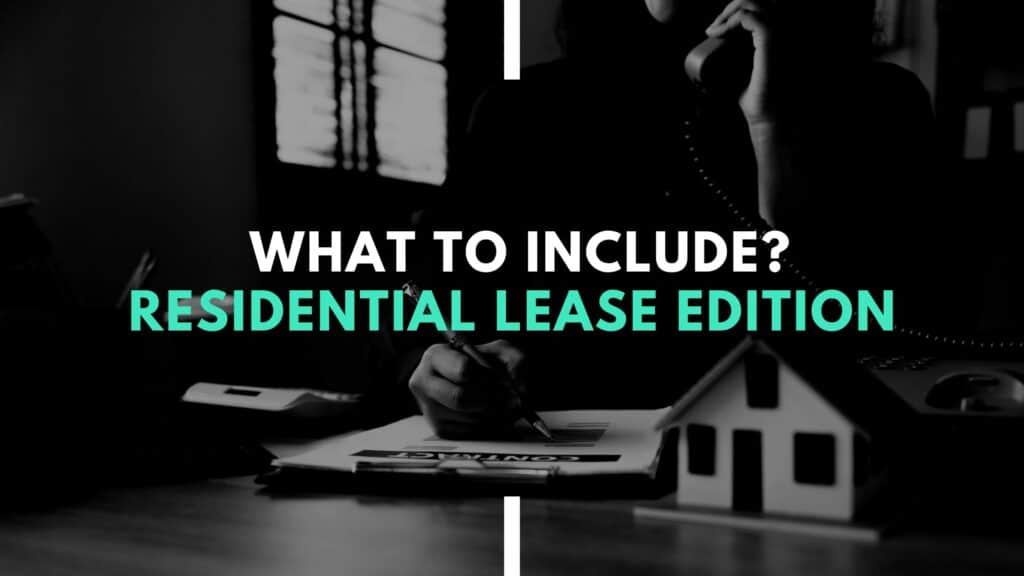 What to include in a residential lease? for landlords