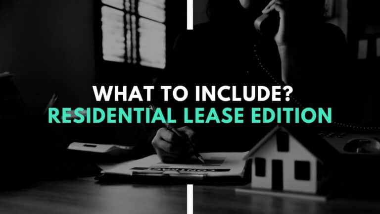 What to Include in a Residential Lease Agreement